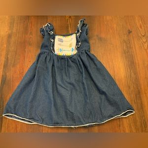 The Smock Shop girls denim jumper dress, size 4 (M)